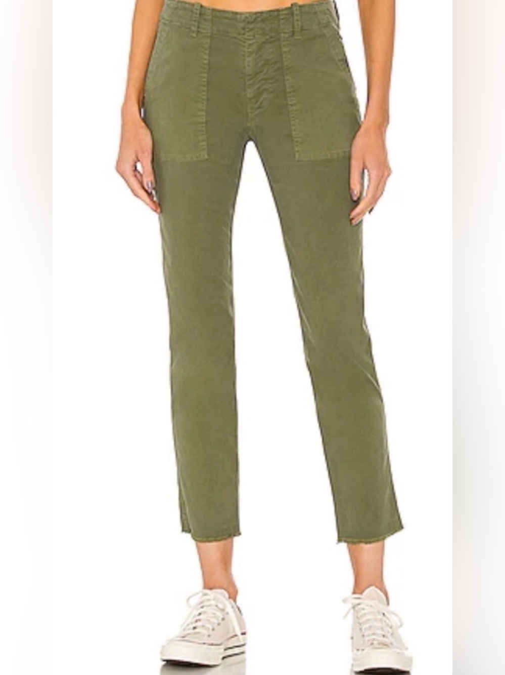 NLST Army Olive Cotton Utility Trouser 27 | Military Inspired | Designer Utility